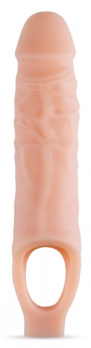 Телесный реалистичный фаллоудлинитель 9 Inch Silicone Cock Sheath Penis Extender - 22,86 см. - Blush Novelties - в Ноябрьске купить с доставкой