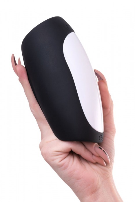 Черно-белый перезаряжаемый мастурбатор Erotist Hailstorm - Erotist Adult Toys - в Ноябрьске купить с доставкой