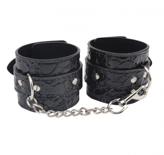 Черные наручники Be good Wrist Cuffs - Chisa - купить с доставкой в Ноябрьске