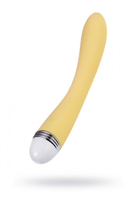 Желтый вибратор Calla - 22 см. - ToyFa