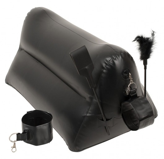 Надувная любовная подушка Portable Triangle Cushion с аксессуарами - Orion - купить с доставкой в Ноябрьске