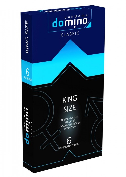 Презервативы увеличенного размера DOMINO Classic King size - 6 шт. - Domino - купить с доставкой в Ноябрьске