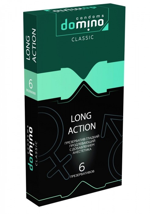 Презервативы с пролонгирующим эффектом DOMINO Classic Long action - 6 шт. - Domino - купить с доставкой в Ноябрьске