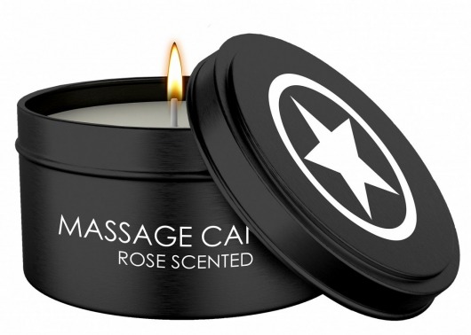 Массажная свеча с ароматом розы Massage Candle - Shots Media BV - купить с доставкой в Ноябрьске