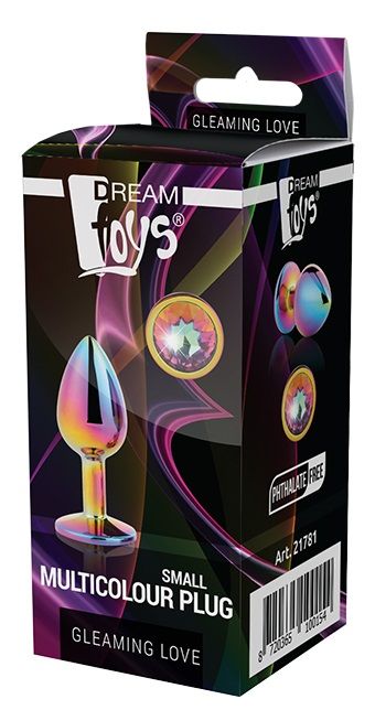 Голографическая анальная втулка с радужным кристаллом - 7,1 см. - Dream Toys - купить с доставкой в Ноябрьске
