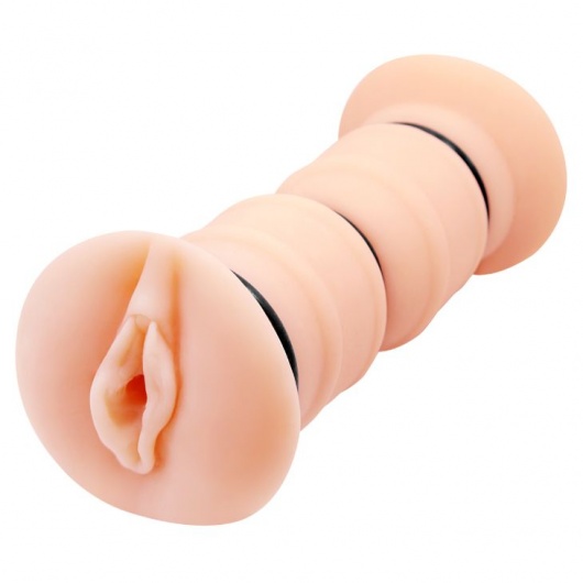 Телесный вибромастурбатор-вагина Michelle - Baile - в Ноябрьске купить с доставкой