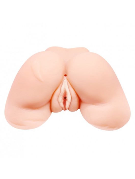 Телесная вибровагина Julie с 2 рабочими отверстиями - Baile - в Ноябрьске купить с доставкой