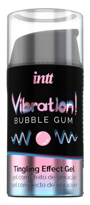 Жидкий интимный гель с эффектом вибрации Vibration! Bubble Gum - 15 мл. - INTT - купить с доставкой в Ноябрьске