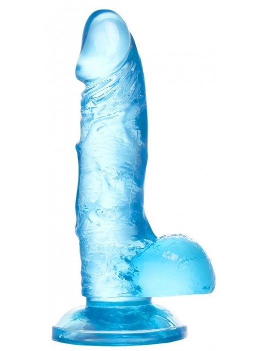 Голубой реалистичный фаллоимитатор Indy - 15,8 см. - A-toys