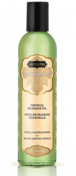 Массажное масло Naturals Vanilla Sandalwood с ароматом ванили и сандала - 236 мл. - Kama Sutra - купить с доставкой в Ноябрьске