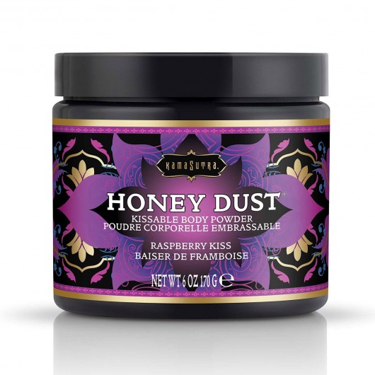Пудра для тела Honey Dust Body Powder с ароматом малины - 170 гр. - Kama Sutra - купить с доставкой в Ноябрьске