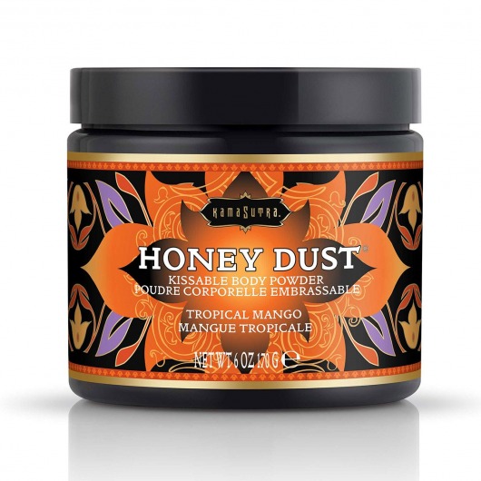 Пудра для тела Honey Dust Body Powder с ароматом манго - 170 гр. - Kama Sutra - купить с доставкой в Ноябрьске