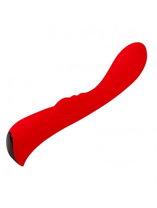 Красный вибромассажер 6  Silicone G-Spot Fun - 19,1 см. - Erokay