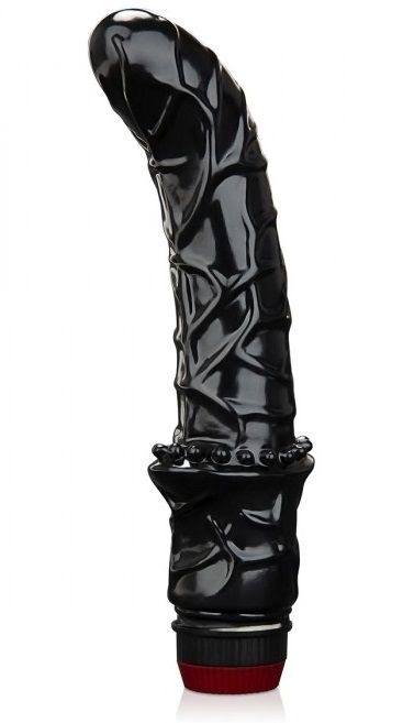 Черный вибромассажер простаты 6  Premium Prostate Massager - BlueLine - в Ноябрьске купить с доставкой