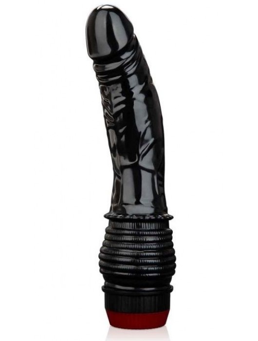 Черный анальный вибратор 4.75  Vibrating Anal Dildo - BlueLine