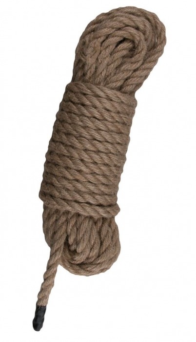 Пеньковая веревка для связывания Hemp Rope - 5 м. - Easy toys - купить с доставкой в Ноябрьске