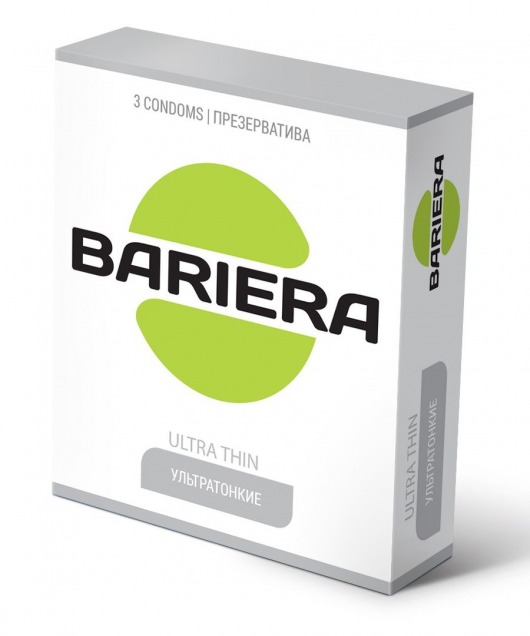 Ультратонкие презервативы Bariera Ultra Thin - 3 шт. - Bariera - купить с доставкой в Ноябрьске