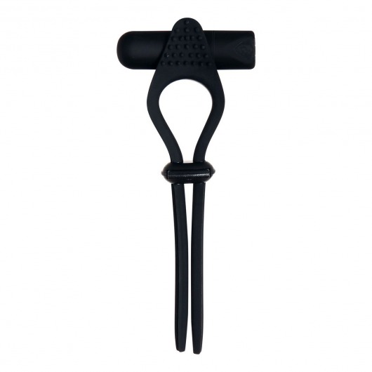 Черное эрекционное лассо с вибропулей Black Tie Affair - Zero Tolerance - в Ноябрьске купить с доставкой