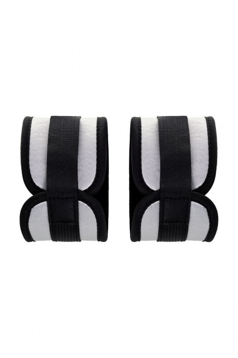 Серебристо-черные наручники Anonymo - ToyFa - купить с доставкой в Ноябрьске