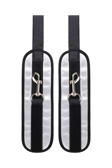 Серебристо-черные наручники Anonymo - ToyFa - купить с доставкой в Ноябрьске