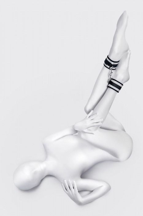 Серебристо-черные оковы Anonymo - ToyFa - купить с доставкой в Ноябрьске