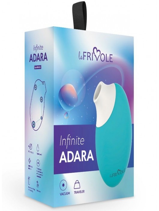 Аквамариновый вакуумный стимулятор клитора Adara - Le Frivole