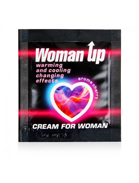 Возбуждающий крем для женщин с ароматом вишни Woman Up - 1,5 гр. - Биоритм - купить с доставкой в Ноябрьске