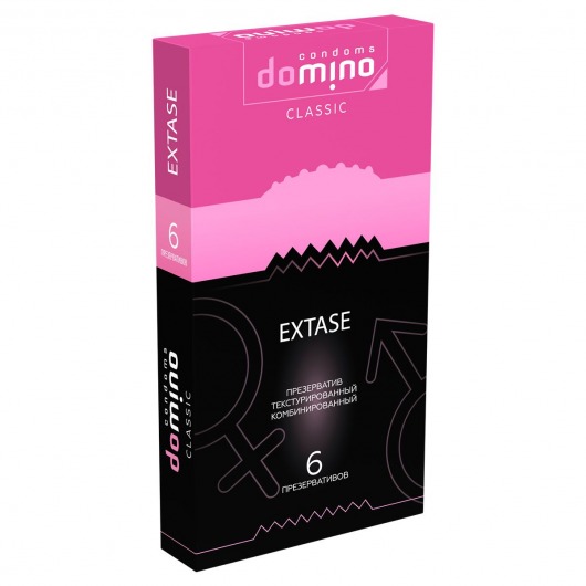 Презервативы с точками и рёбрышками DOMINO Classic Extase - 6 шт. - Domino - купить с доставкой в Ноябрьске