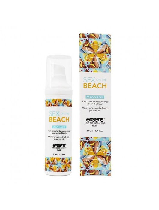 Разогревающее массажное масло с тропическим ароматом Gourmet Sex On The Beach - 50 мл. - Exsens - купить с доставкой в Ноябрьске