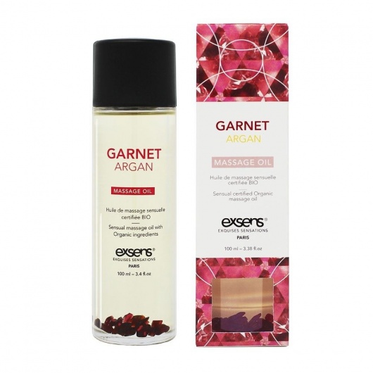 Органическое массажное масло GARNET ARGAN - 100 мл. - Exsens - купить с доставкой в Ноябрьске