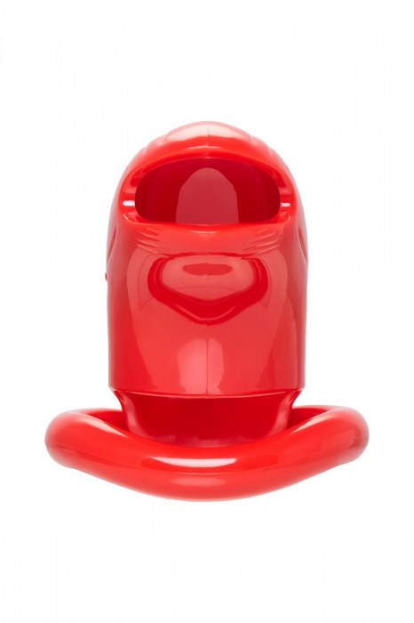 Красный мужской пояс верности из пластика - ToyFa - купить с доставкой в Ноябрьске