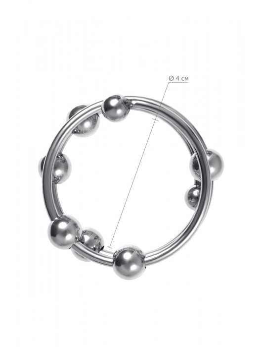 Большое металлическое кольцо под головку пениса - ToyFa - купить с доставкой в Ноябрьске