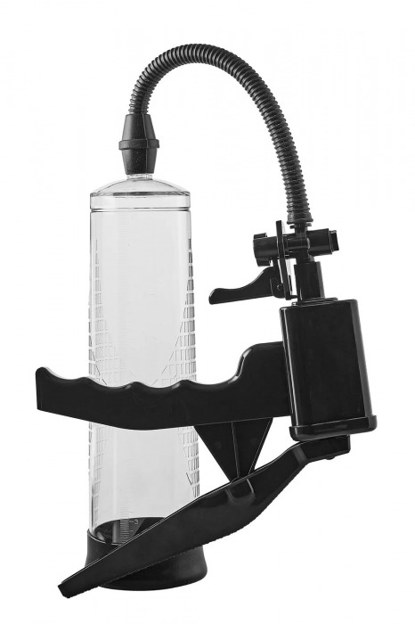 Прозрачная вакуумная помпа Pistol Penis Pump - Dream Toys - в Ноябрьске купить с доставкой