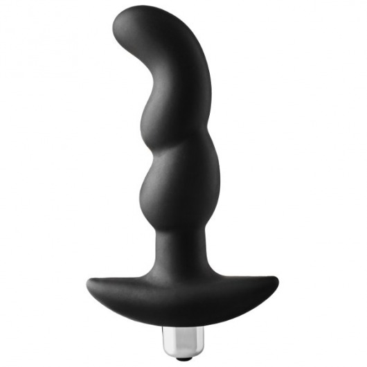 Черная вибропробка для простаты FantASStic Vibrating Prostate Plug - 14,5 см. - Dream Toys - в Ноябрьске купить с доставкой