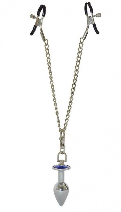 Зажимы для сосков с анальной пробкой - Sitabella - купить с доставкой в Ноябрьске