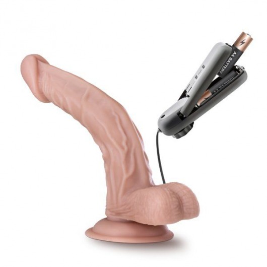 Телесный вибратор-реалистик Dr. Sean 8 Inch Vibrating Cock - 20,3 см. - Blush Novelties