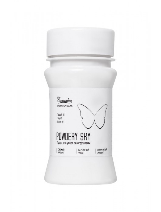 Пудра для ухода за игрушками Powdery Sky с ароматом мяты - 40 гр. - Eromantica - купить с доставкой в Ноябрьске