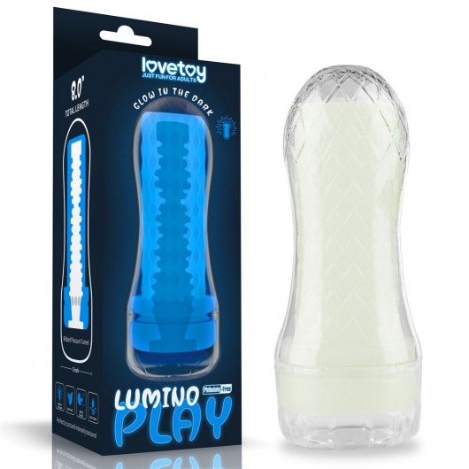 Светящийся в темноте мастурбатор Lumino Play Masturbator Ribbed - Lovetoy - в Ноябрьске купить с доставкой