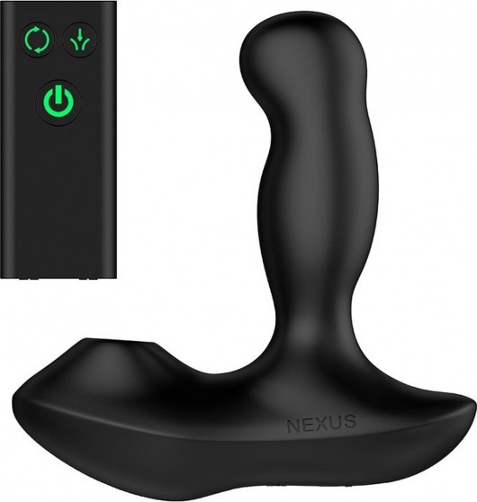 Черный вибратор-ротатор для стимуляции простаты Nexus Revo Air - Nexus Range - в Ноябрьске купить с доставкой
