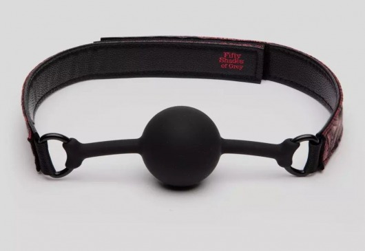 Кляп-шар на двусторонних ремешках Reversible Silicone Ball Gag - Fifty Shades of Grey - купить с доставкой в Ноябрьске