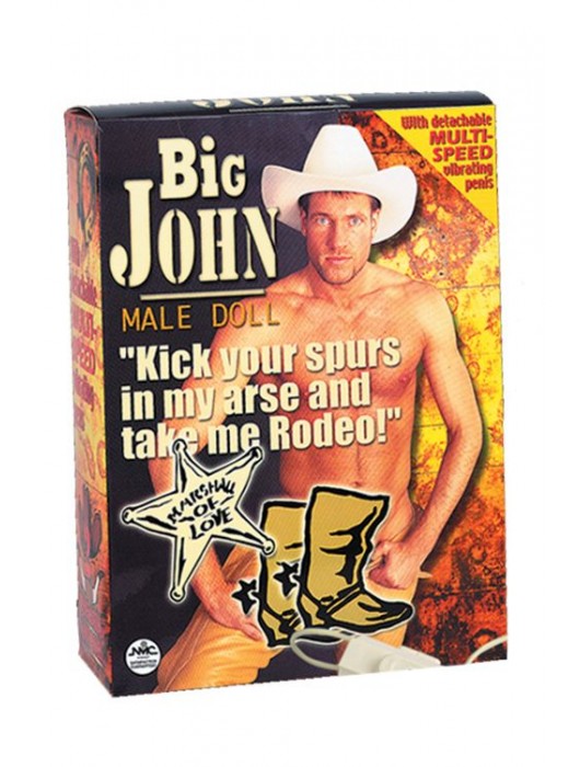 Надувная секс-кукла Big John с виброфаллосом - NMC - в Ноябрьске купить с доставкой