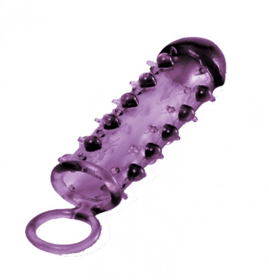 Закрытая фиолетовая насадка с пупырышками SAMURAI PENIS SLEEVE PURPLE - 14,5 см. - NMC - в Ноябрьске купить с доставкой