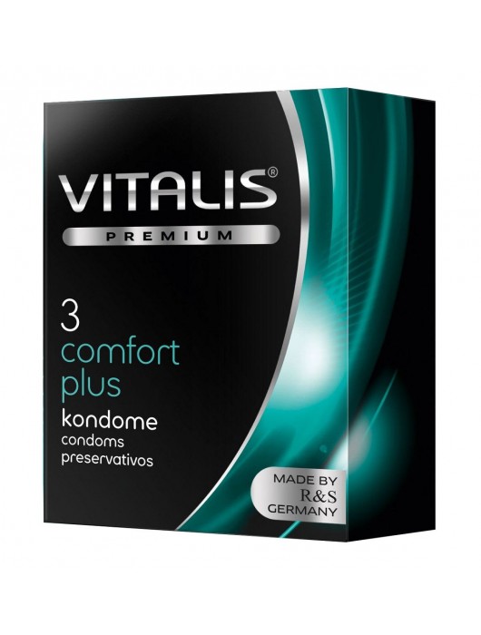 Контурные презервативы VITALIS PREMIUM comfort plus - 3 шт. - Vitalis - купить с доставкой в Ноябрьске