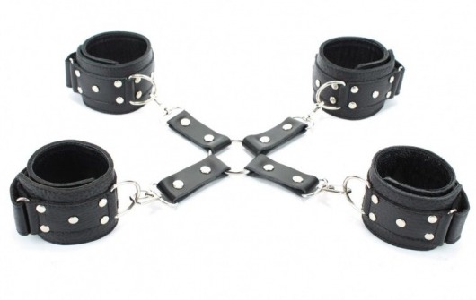 Комплект фиксаторов для рук и ног - БДСМ Арсенал - купить с доставкой в Ноябрьске