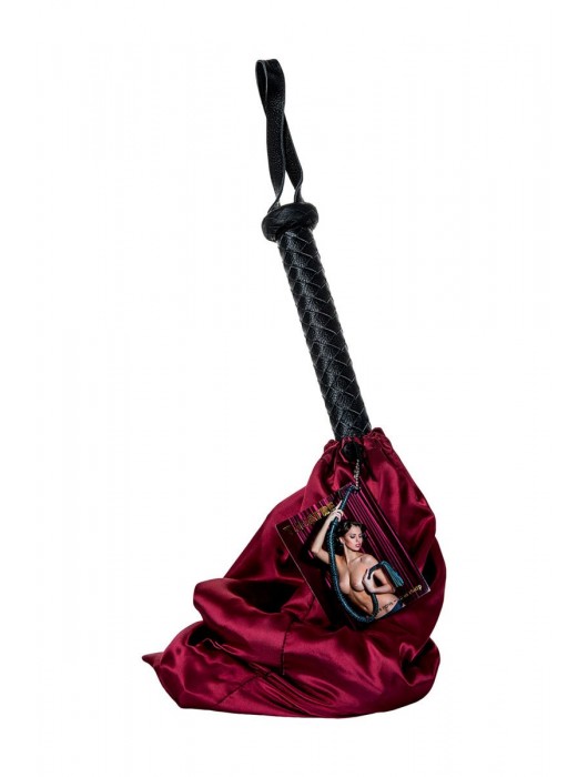 Длинный кожаный кнут с хлопушками на конце - ToyFa - купить с доставкой в Ноябрьске