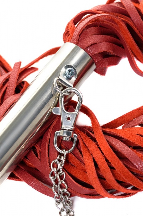 Красная кожаная плеть - ToyFa - купить с доставкой в Ноябрьске