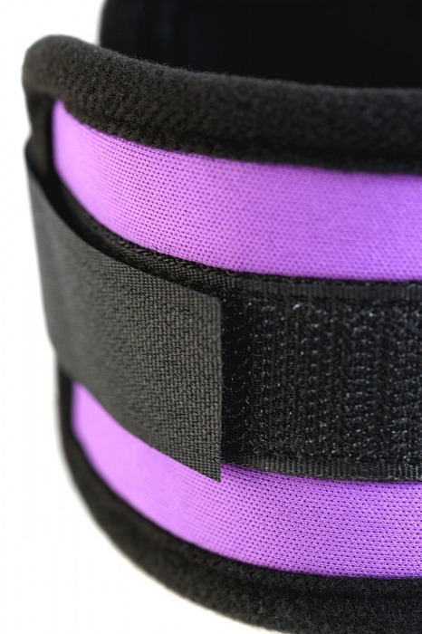 Наручники из неопрена фиолетового цвета - ToyFa - купить с доставкой в Ноябрьске