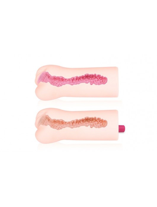 Телесный вибромастурбатор-вагина Sandara Auto - KOKOS - в Ноябрьске купить с доставкой