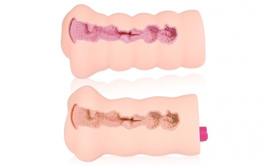 Телесный вибромастурбатор-вагина Gloria Auto - KOKOS - в Ноябрьске купить с доставкой