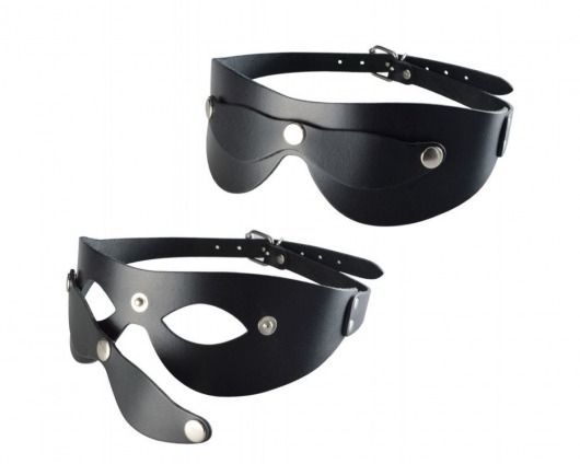 Черная кожаная маска  Новичок - Sitabella - купить с доставкой в Ноябрьске